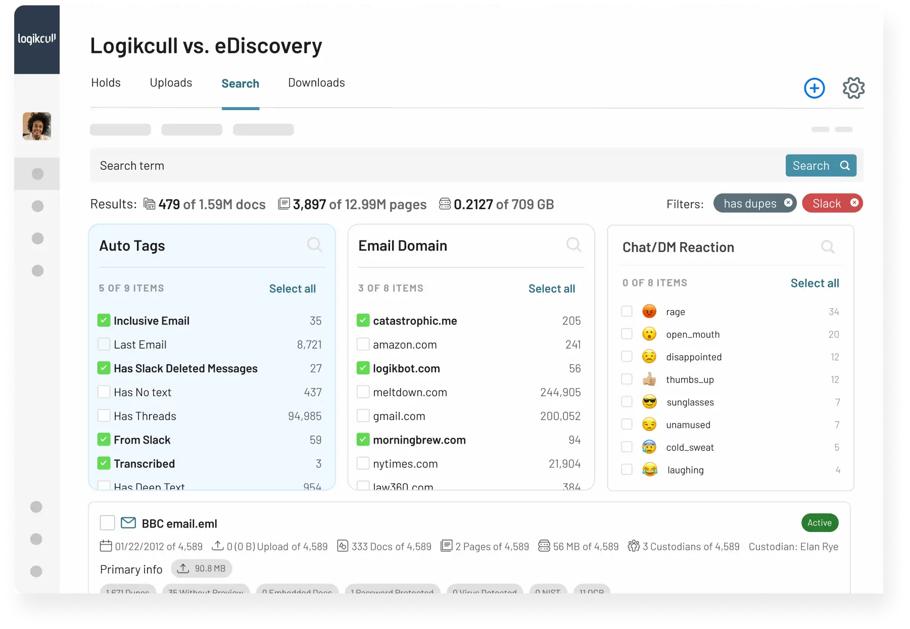 Logikcull eDiscovery & Legal Holds Software for Legal Teams
